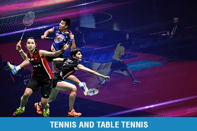 tennis and table tennis